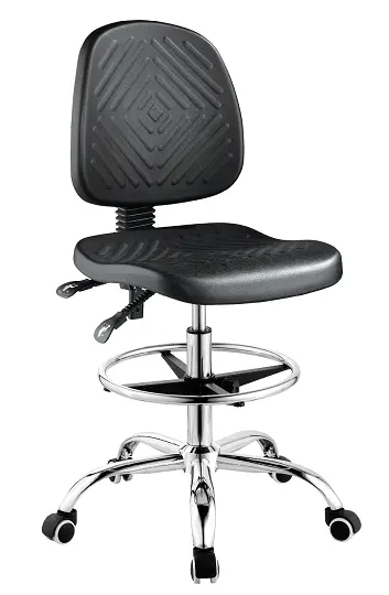 PUR 64, židle antistatická, laboratorní a dílenská, PU černá